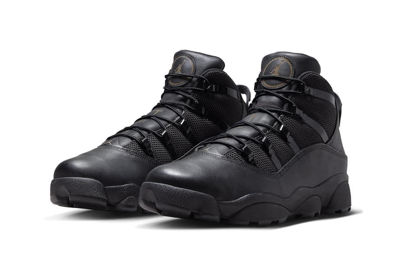 FV3826-001 Jordan 6 Rings Winterized Surfaces in All-Black jordan brand michael jordan winter boots shoes basketball high top 