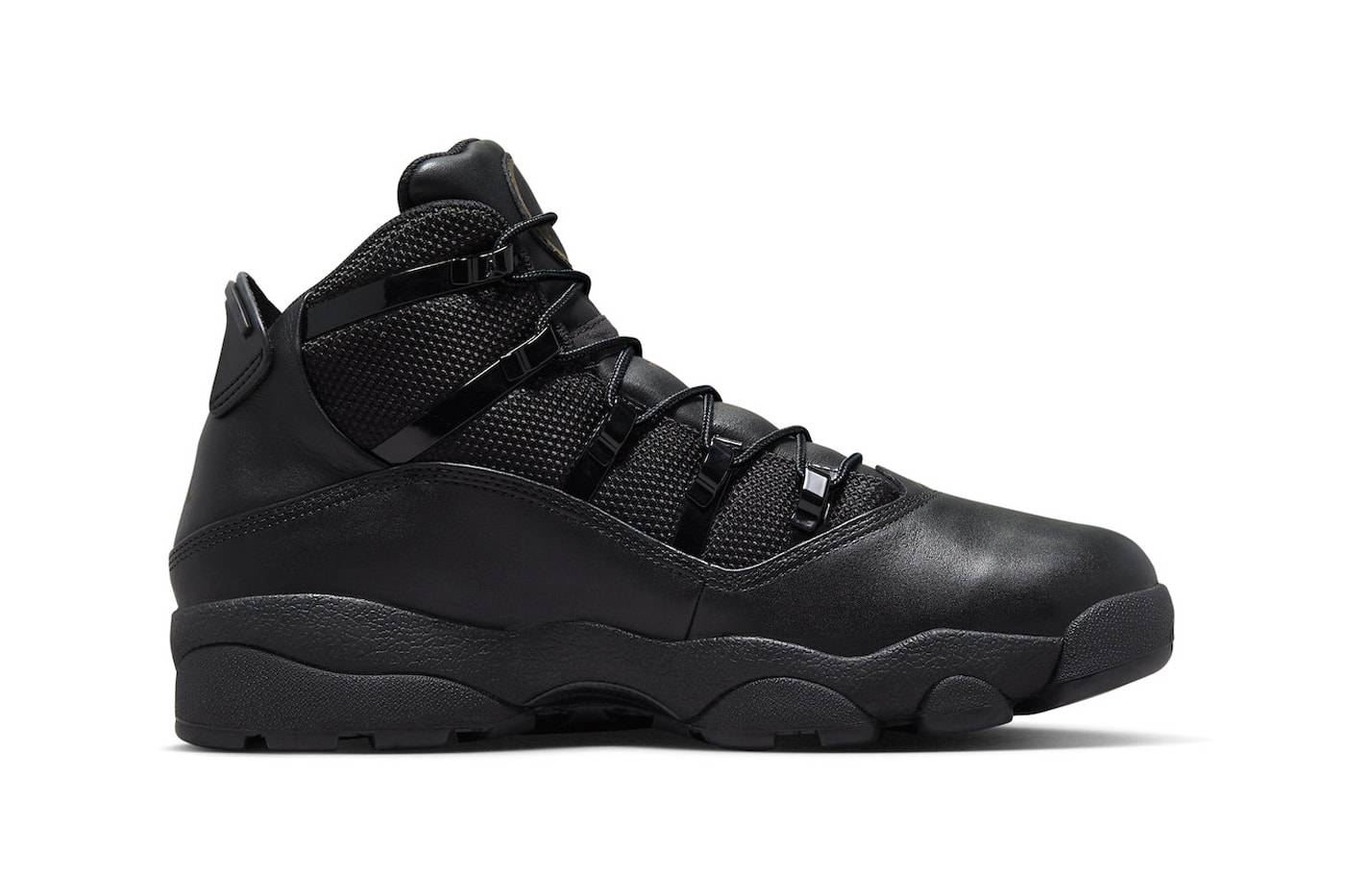 FV3826-001 Jordan 6 Rings Winterized Surfaces in All-Black jordan brand michael jordan winter boots shoes basketball high top 