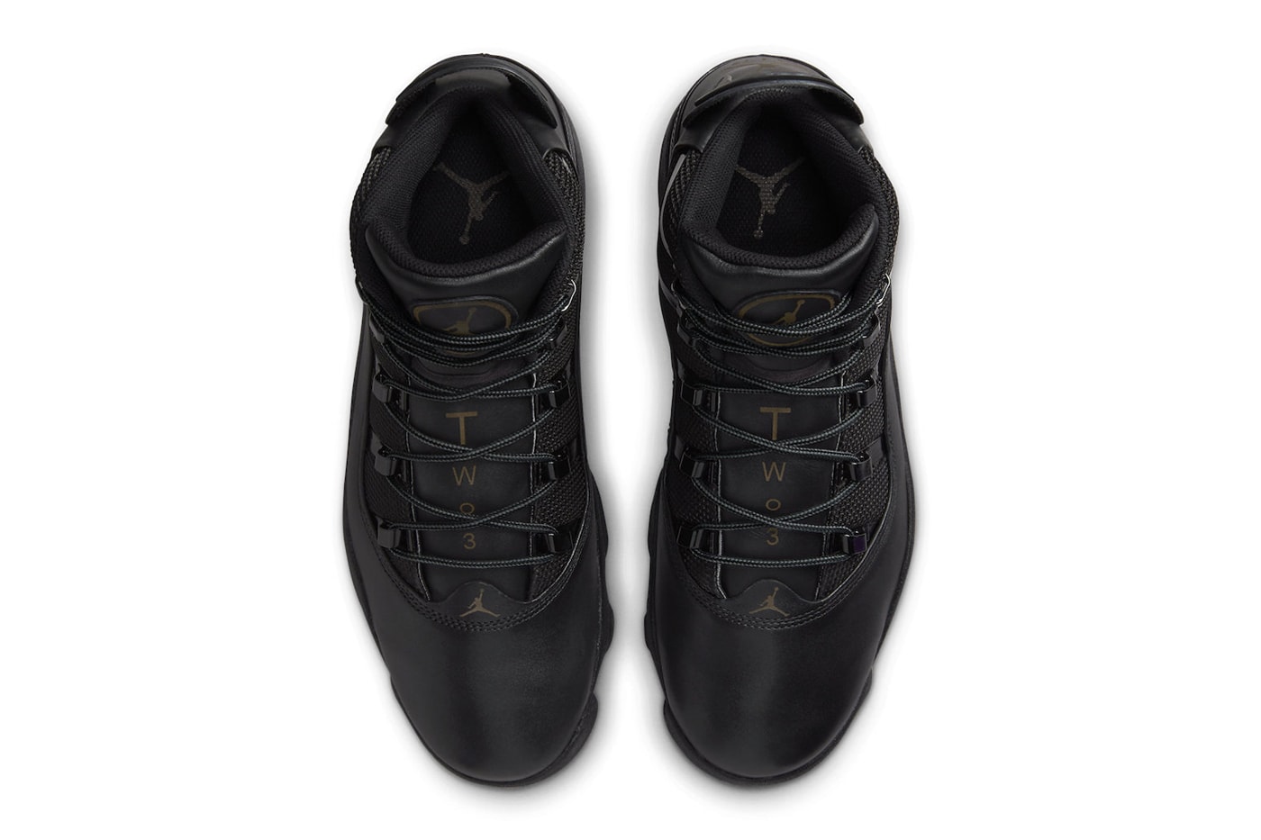FV3826-001 Jordan 6 Rings Winterized Surfaces in All-Black jordan brand michael jordan winter boots shoes basketball high top 
