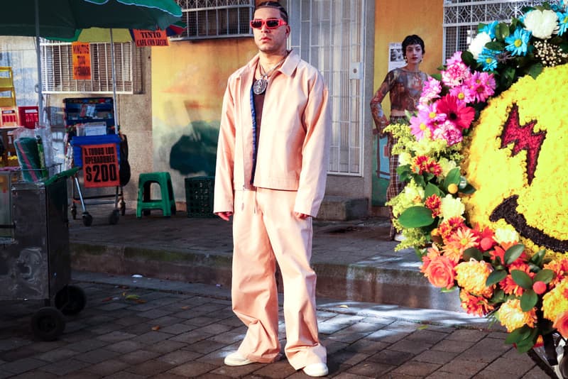 Jordan Brand x J Balvin Release a Clean Apparel Collab medellin colombia jordans sneakers snkrs bad bunny nike pants tops outerwear jacket vest western smile smiley face vibrant pastel sky athleisure sports basic clean elevated winter fall fleece hoodie tee t shirt