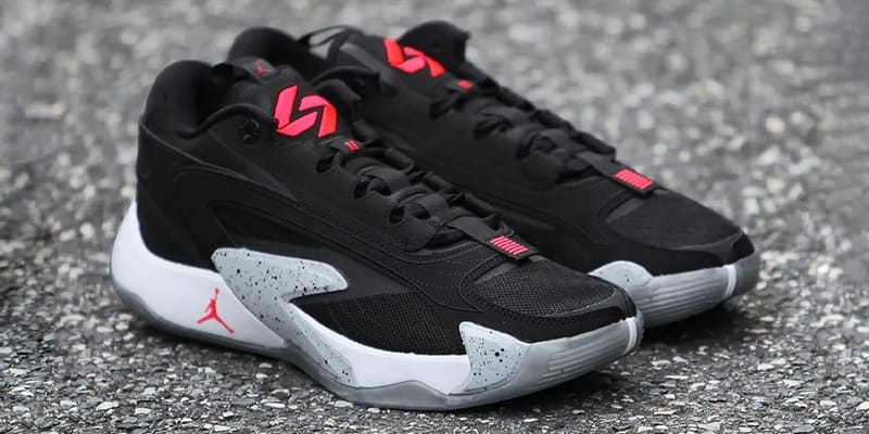 luka doncic shoes black and red