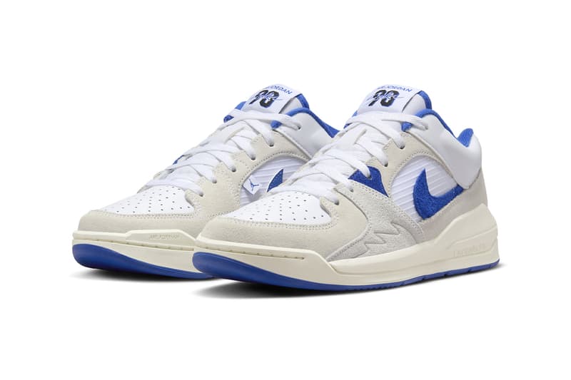 Jordan Stadium 90 Arrives in "Sail/Royal Blue" DX4397-104 suede leather michael jordan brand