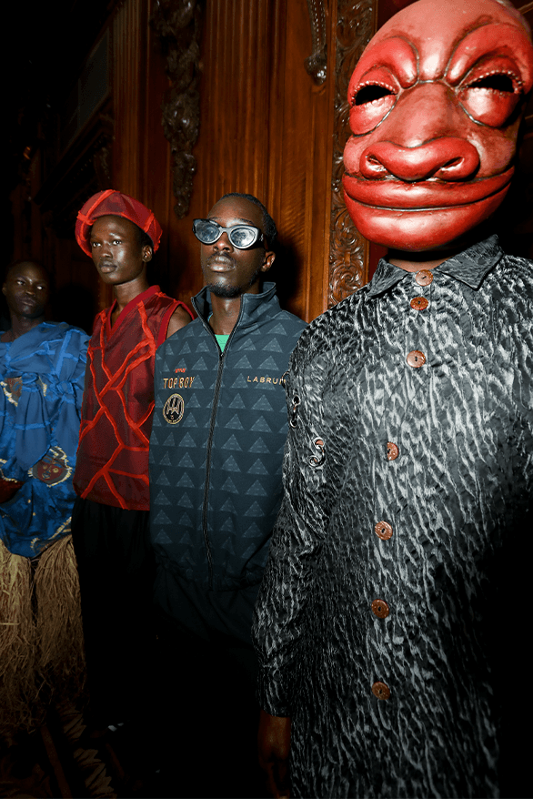 LABRUM Netflix Top Boy Hackney Wick FC Collaboration unknown t backstage exclusive spring summer 2024 London fashion week runway