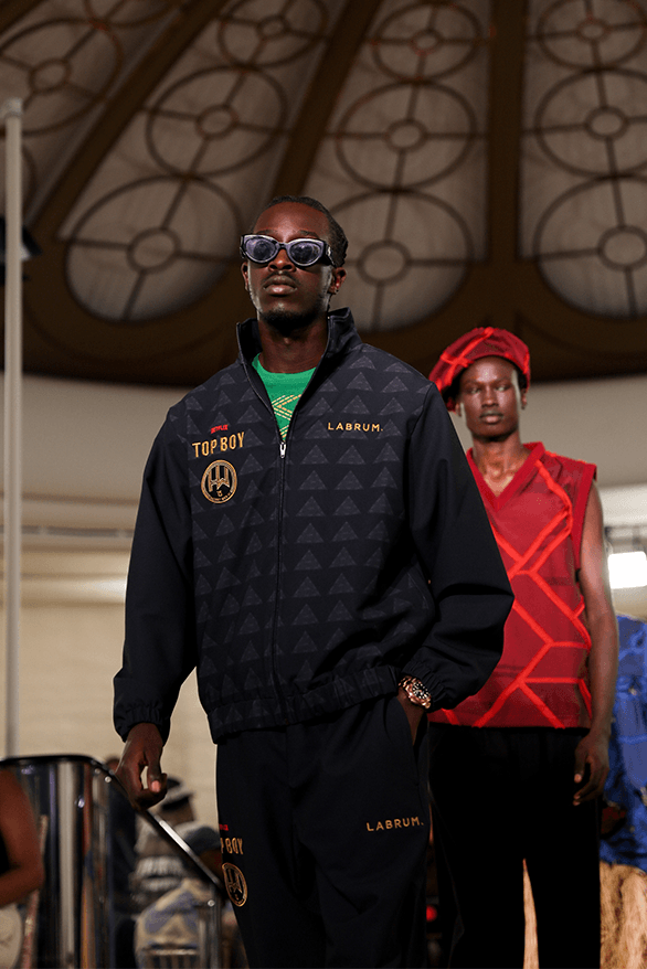 LABRUM Netflix Top Boy Hackney Wick FC Collaboration unknown t backstage exclusive spring summer 2024 London fashion week runway