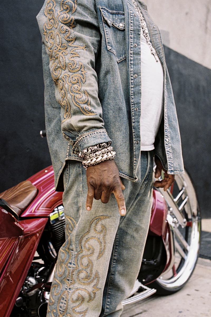 Latest Levi's x Denim Tears Collaboration Pays Homage to the Black Biker Community release info tremaine emory jeans leather jackets motorcycle