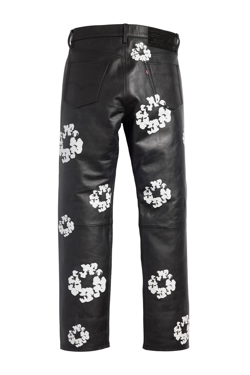 Chrome Hearts London Exclusive Jeans with Blue Leather Cross Patch