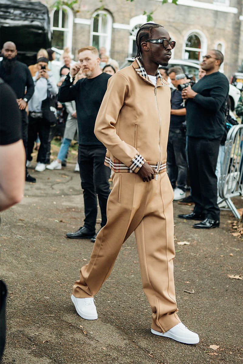 London Fashion Week Street Style SS24 burberry jw anderson mowalola mains skepta burna boy daniel lee