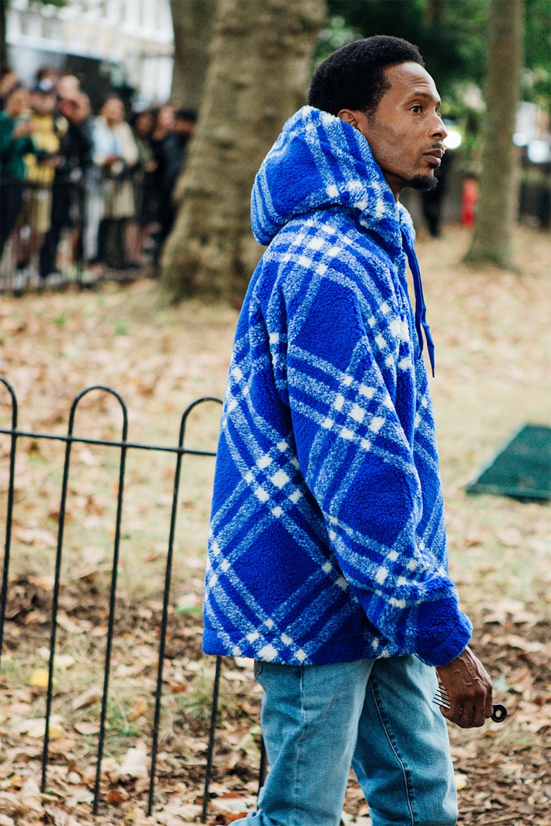 London Fashion Week Street Style SS24 burberry jw anderson mowalola mains skepta burna boy daniel lee