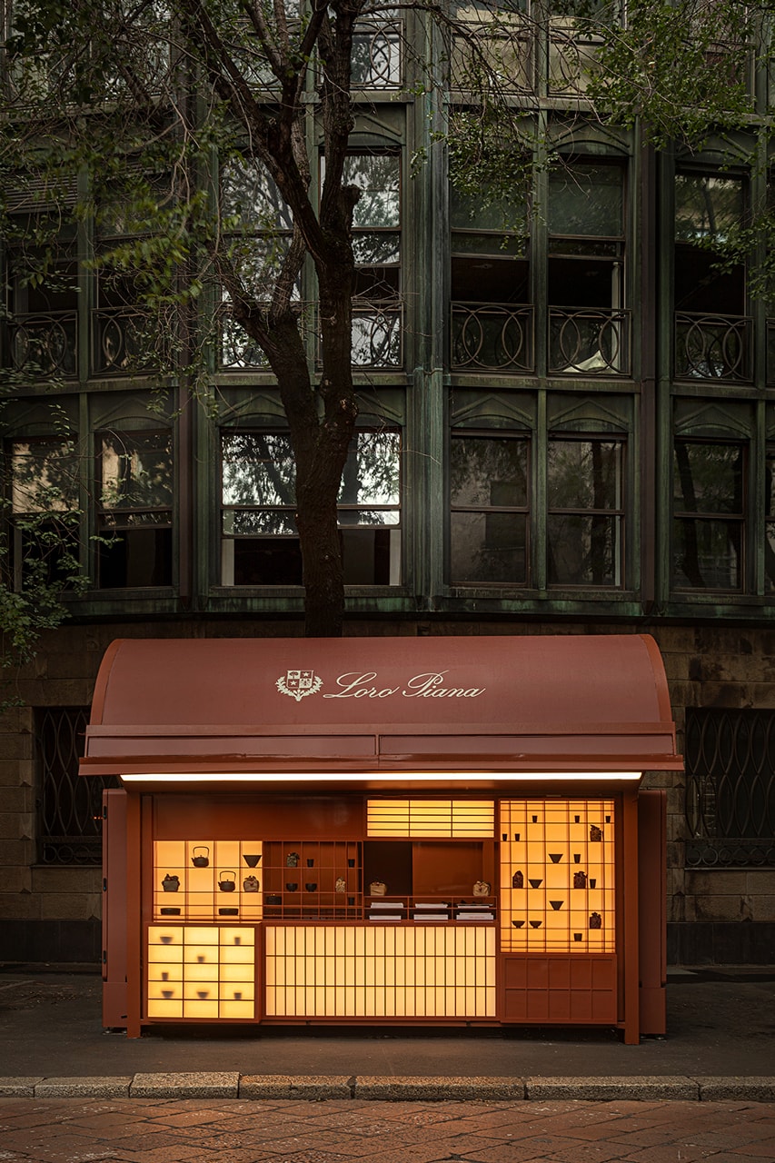 loro piana spring summer 2024 collection milan fashion week Via dei Giardini craftsmanship scarves bakery 