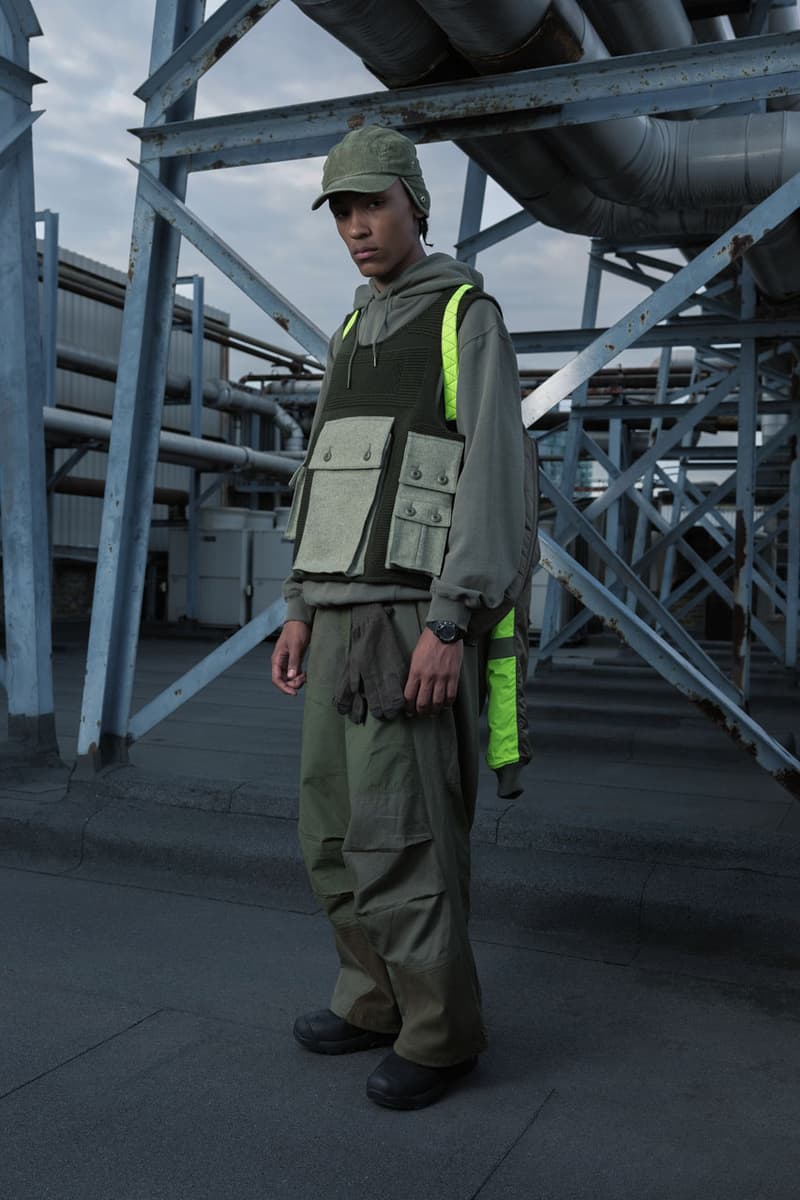 Maharishi FW23 Explores Industrial Workwear editorial campaign collection release info