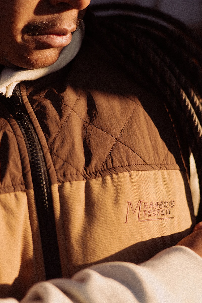 malbon golf fall winter 2023 western collection camo fleece corduroy shirt paneled vest parka