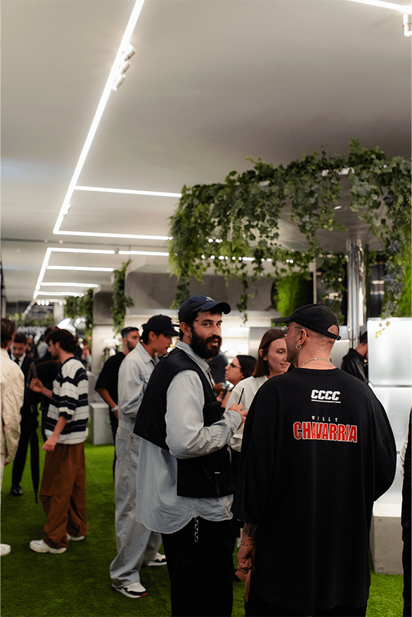 Antonia Pharrell Williams Moncler Takeover Milan fashion week spring summer 2024 retail collaboration streetwear sportswear