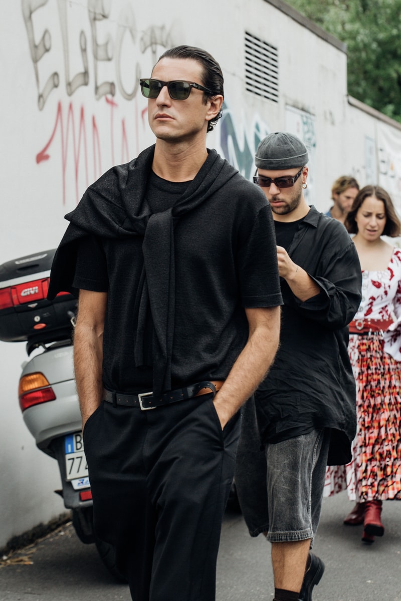 Milan Fashion Week SS24 Street Style prada versace bottega veneta gucci dolce & gabbana ferragamo diesel