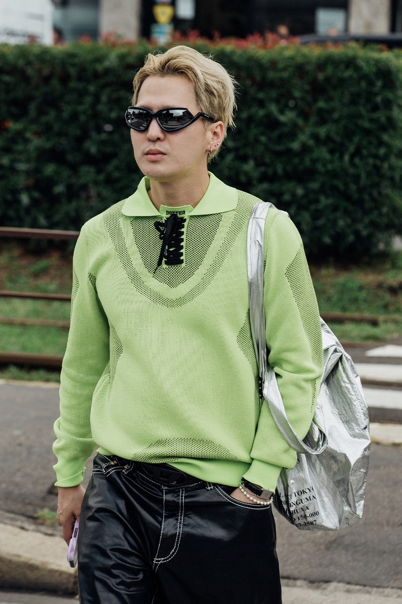 Milan Fashion Week SS24 Street Style prada versace bottega veneta gucci dolce & gabbana ferragamo diesel