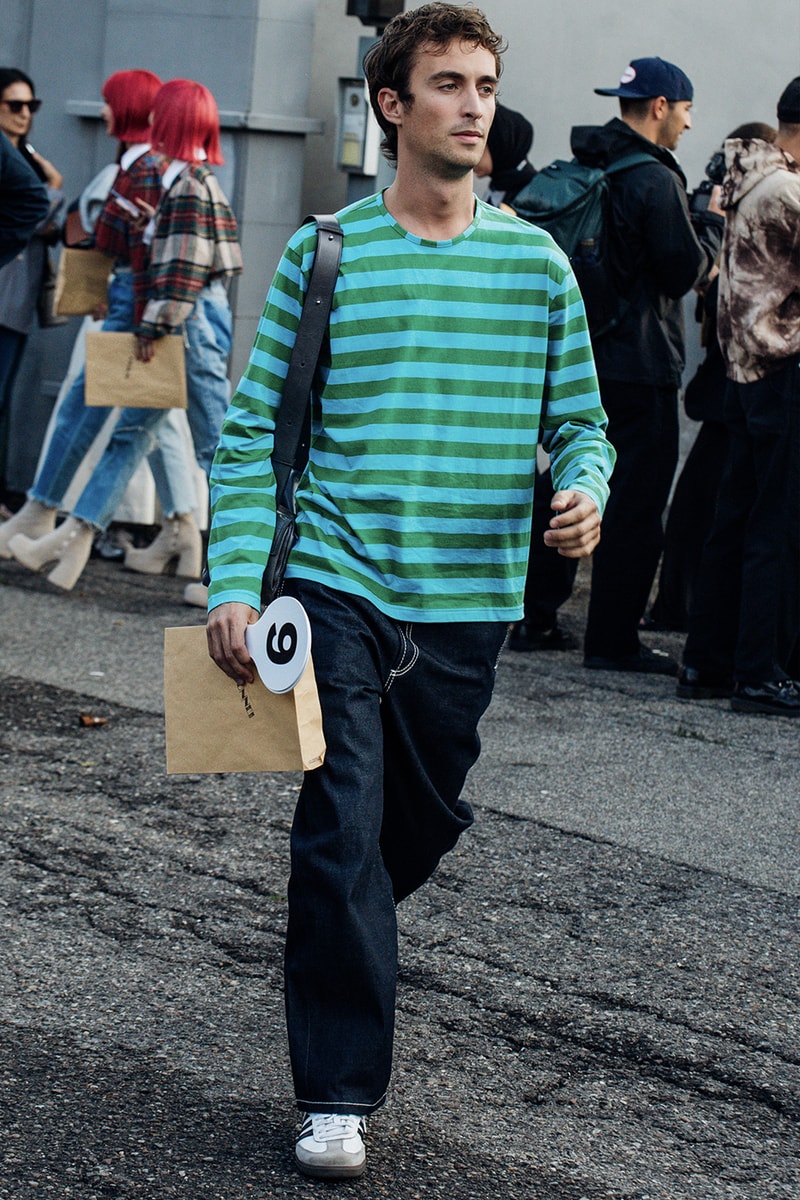 Milan Fashion Week SS24 Street Style prada versace bottega veneta gucci dolce & gabbana ferragamo diesel