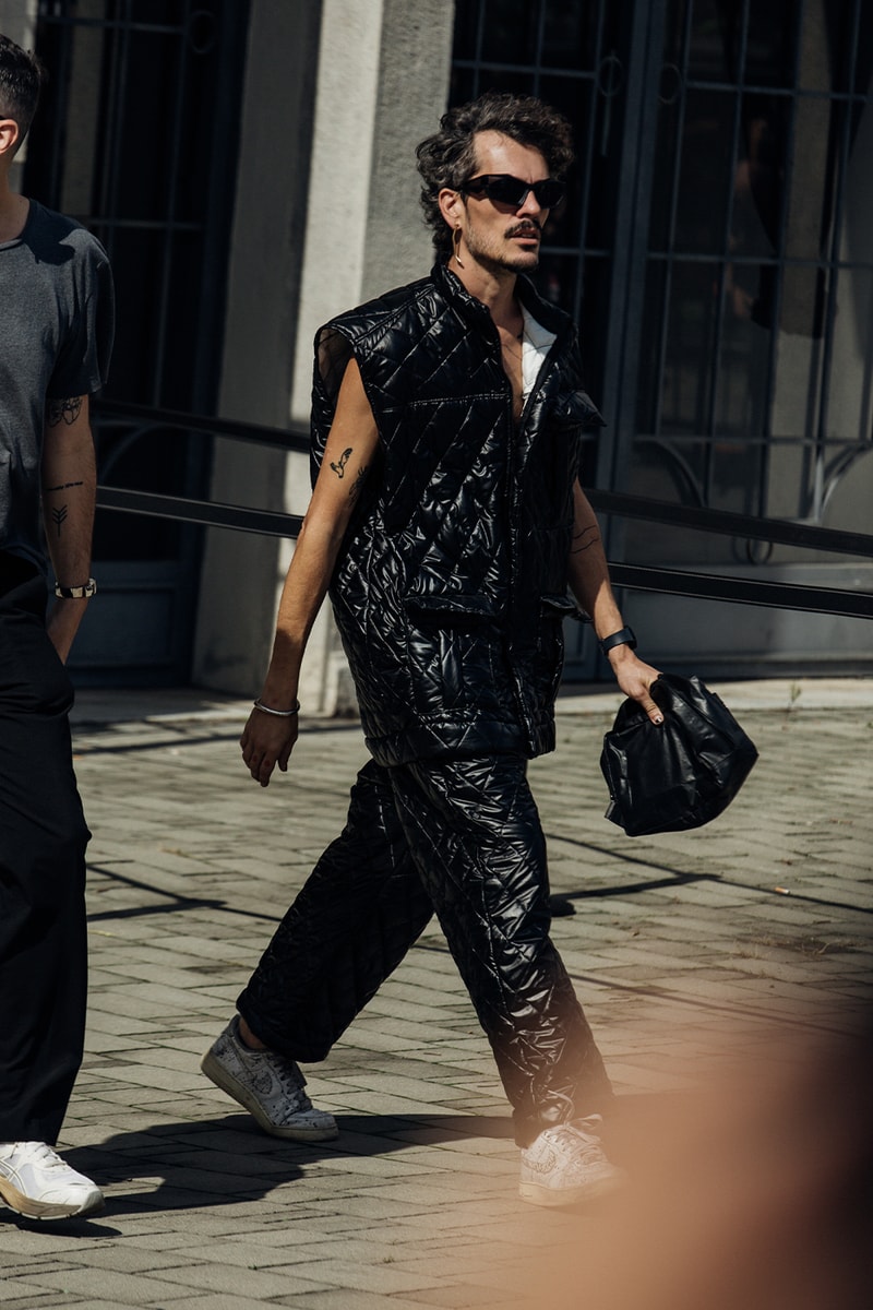 Milan Fashion Week SS24 Street Style prada versace bottega veneta gucci dolce & gabbana ferragamo diesel
