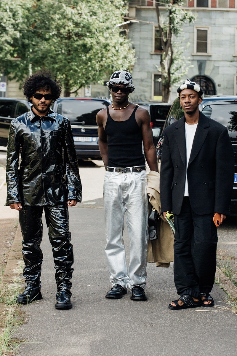 Milan Fashion Week SS24 Street Style prada versace bottega veneta gucci dolce & gabbana ferragamo diesel