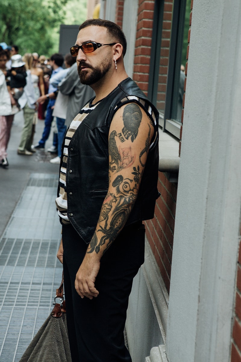 Milan Fashion Week SS24 Street Style prada versace bottega veneta gucci dolce & gabbana ferragamo diesel