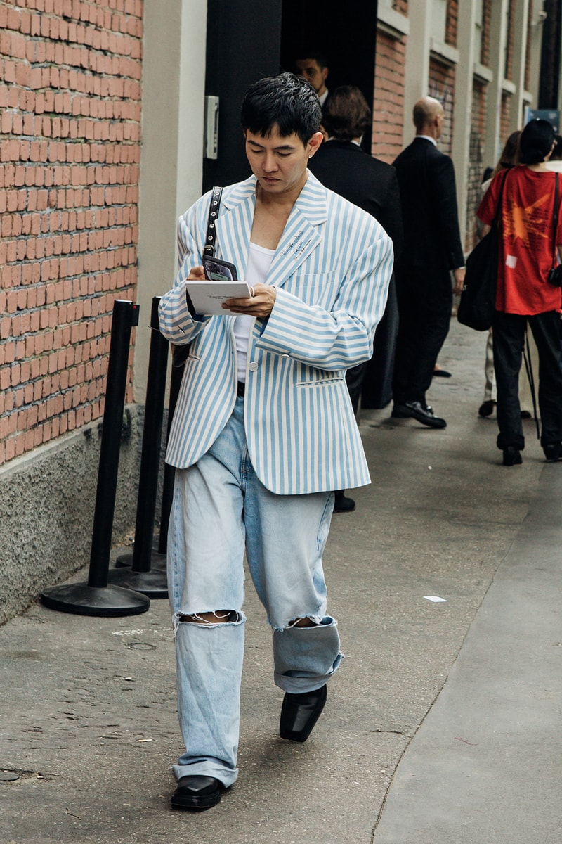 Milan Fashion Week SS24 Street Style prada versace bottega veneta gucci dolce & gabbana ferragamo diesel