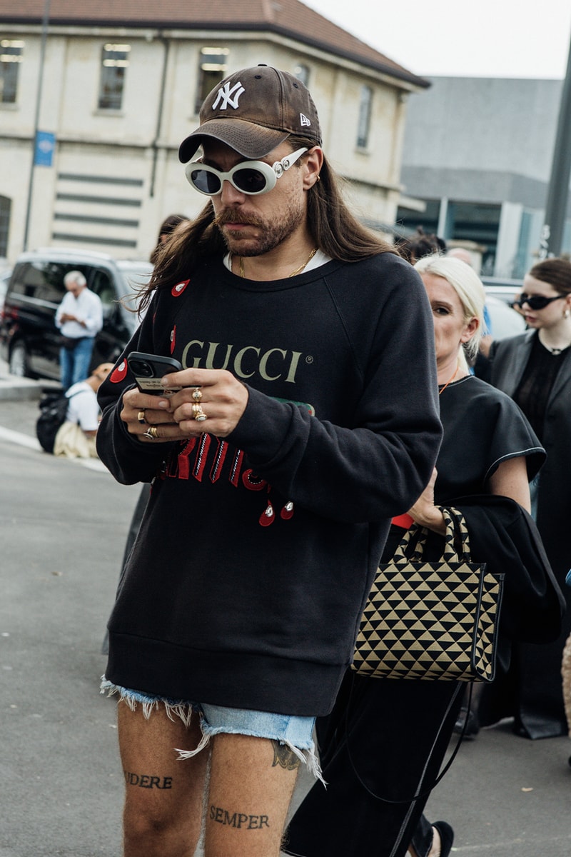 Milan Fashion Week SS24 Street Style prada versace bottega veneta gucci dolce & gabbana ferragamo diesel