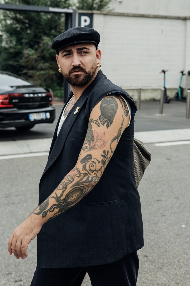 Milan Fashion Week SS24 Street Style prada versace bottega veneta gucci dolce & gabbana ferragamo diesel