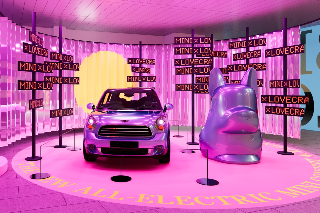 mini cooper countryman automotive car design lovecraft all-electric event iaa mobility 2023 munich ai display immersive art 