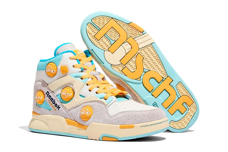 mschf reebok pump omni zone white blue orange sunbleached sneakers official release date info photos price store list buying guide