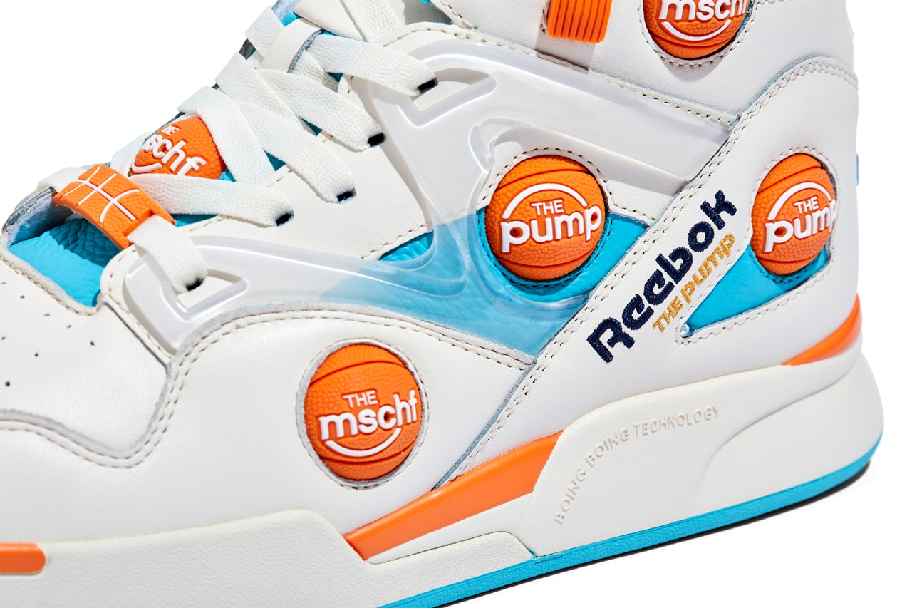 mschf reebok pump omni zone white blue orange sunbleached sneakers official release date info photos price store list buying guide