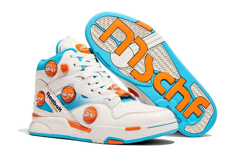 mschf reebok pump omni zone white blue orange sunbleached sneakers official release date info photos price store list buying guide