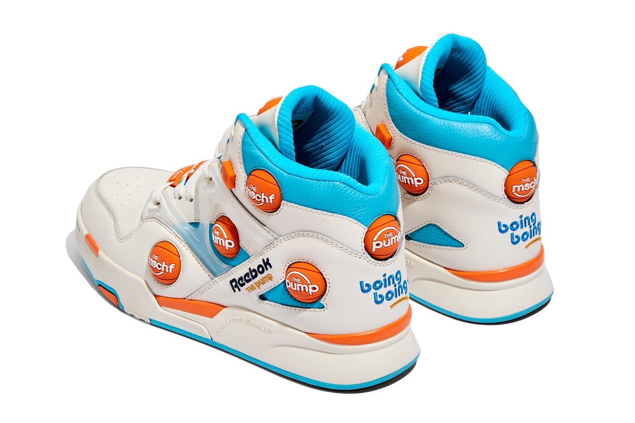 mschf reebok pump omni zone white blue orange sunbleached sneakers official release date info photos price store list buying guide
