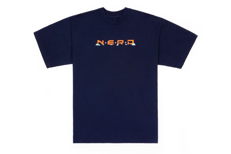 N.E.R.D. and Louis De Guzman Join Forces for N.E.R.D. EXPLORERS CLUB Capsule collection collaboration band music pharrell drop september website space rug headwear socks jacket embroidery tshirt tee shirt top