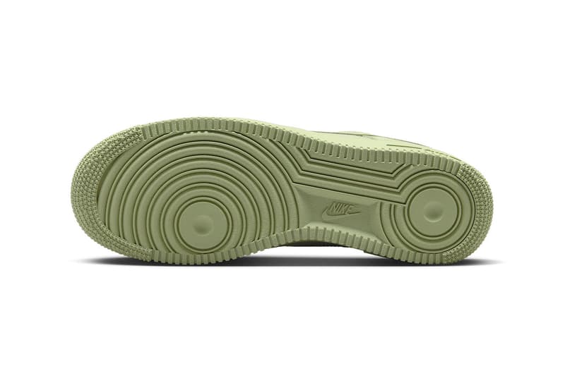 Official Look at the Nike Air Force One Low Premium "Oil Green"  FB8876-300 Oil Green/Oil Green-Cargo Khaki Release info af1 everyday sneakers suede twill