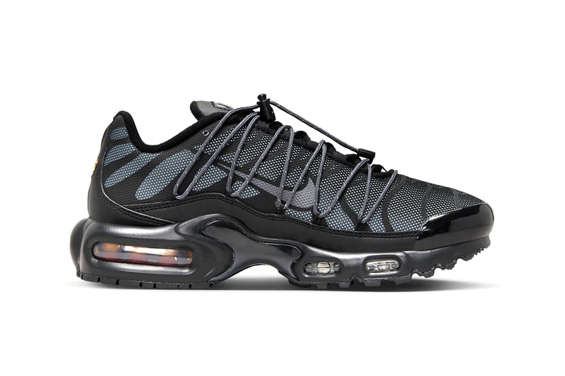 Men's Nike Air Max Plus - Black/White-Metallic Silver 8