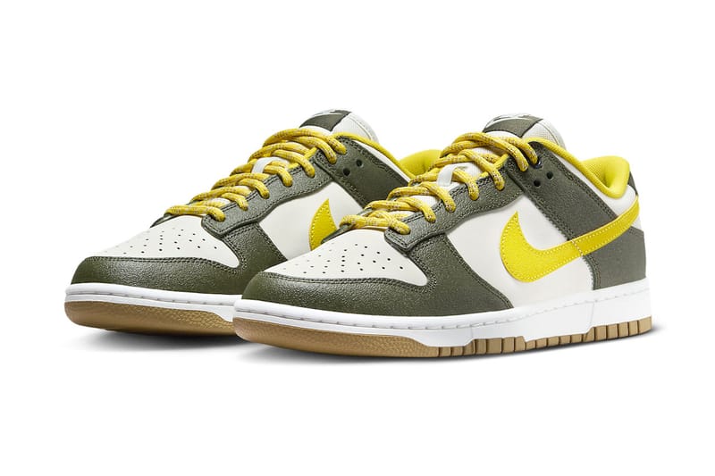 Nike Dunk Low "Cargo Khaki/Vivid Sulfur" Gets Winterized for the Colder Months