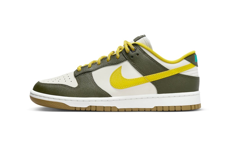 Nike Dunk Low "Cargo Khaki/Vivid Sulfur" Gears up for the Cooler Months FV3629-371 Release info swoosh low top sneakers