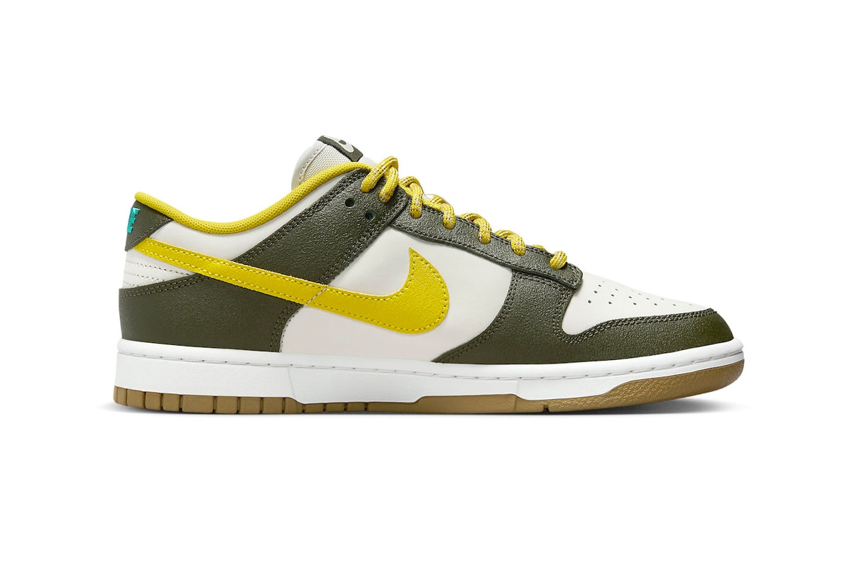 Nike Dunk Low "Cargo Khaki/Vivid Sulfur" Gears up for the Cooler Months FV3629-371 Release info swoosh low top sneakers