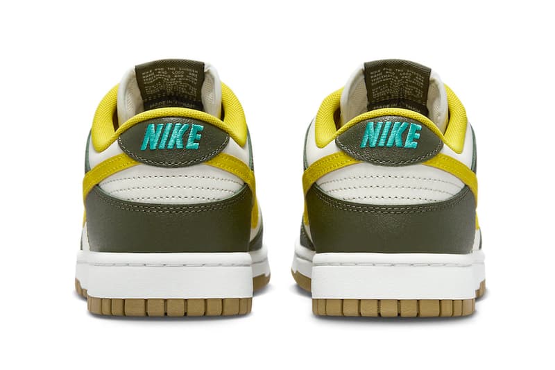 Nike Dunk Low "Cargo Khaki/Vivid Sulfur" Gears up for the Cooler Months FV3629-371 Release info swoosh low top sneakers