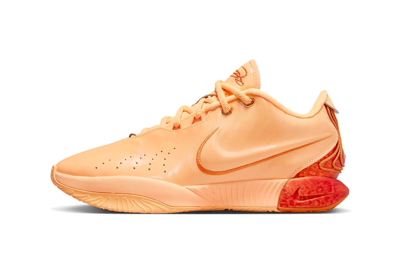 lebron shoes orange