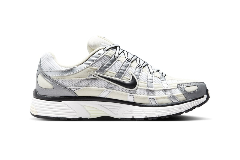 Women's shoes Nike W P-6000 White/ Black-Metallic Silver