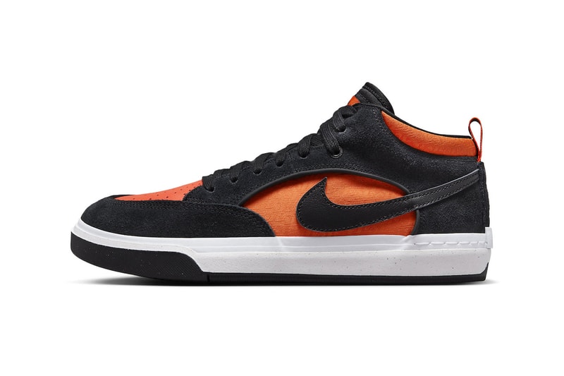 Nike SB React Leo Electro Orange Release Info DX4361-002 Date Buy Price Black Electro Orange Baker