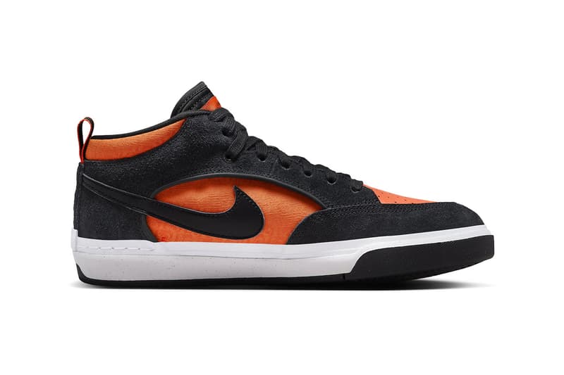 Nike SB React Leo Electro Orange Release Info DX4361-002 Date Buy Price Black Electro Orange Baker