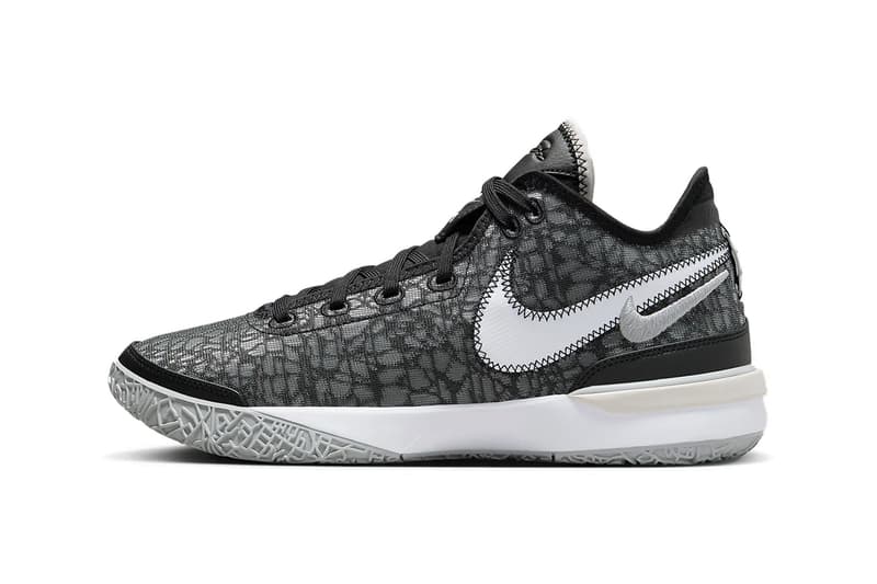 Nike Zoom LeBron NXXT Gen Surfaces in Black and Grey DR8784-005 lebron james nba basketball shoes court king james swoosh strive for greatness los angeles lakers classic shoes