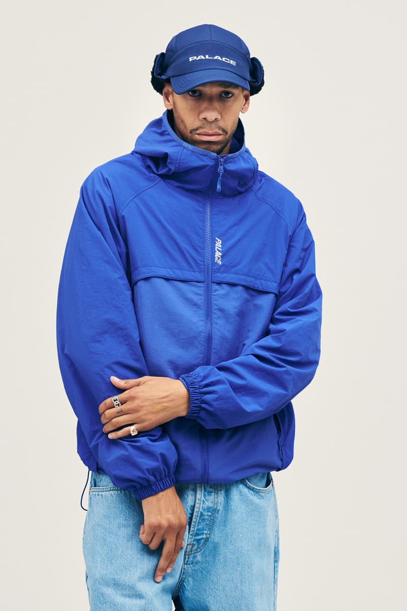 palace skateboards london winter 2023 lookbook drop list official release date info photos price store list buying guide jacket hat t shirt collab coat