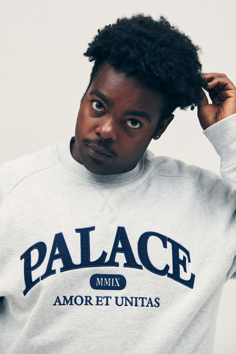 palace skateboards london winter 2023 lookbook drop list official release date info photos price store list buying guide jacket hat t shirt collab coat