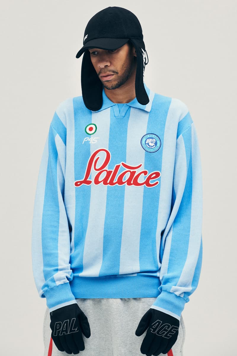 palace skateboards london winter 2023 lookbook drop list official release date info photos price store list buying guide jacket hat t shirt collab coat