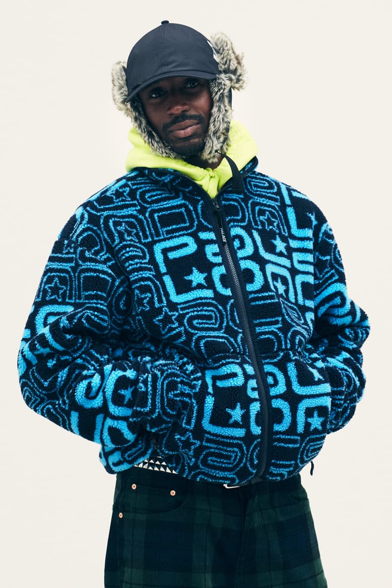 palace skateboards london winter 2023 lookbook drop list official release date info photos price store list buying guide jacket hat t shirt collab coat