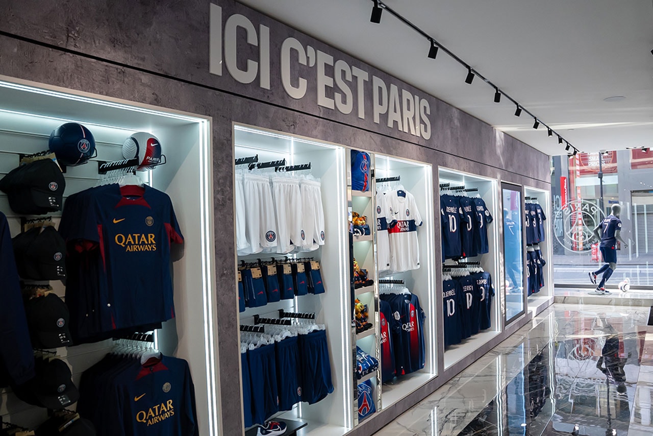 Paris Saint-Germain Flagship Store London Fashion Sports Football Soccer Kylian Mbappe France Tourism Striker Erling Haaland UK England