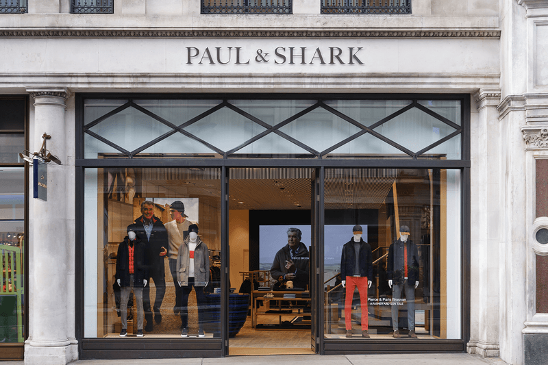 Paul&Shark London Flagship Store Opening menswear womenswear regent street