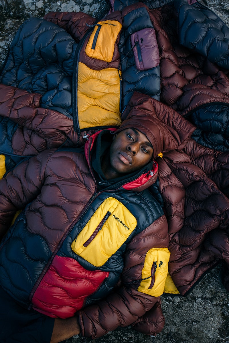 peak performance outerwear technical helium flo collection surplus sustainable fabric sweden moutains streetwear