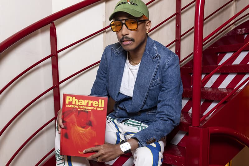 Pharrell Williams Launches New Book on His Personal Jewels Collection With Rizzoli Yoon ahn ambush sarah andelman enzo lefort deve hynes colette jean imbert louis vuitton jacob & co casio g-shock rubies diamonds lorraine schwartz tiffany & co. alexandre arnault lvmh